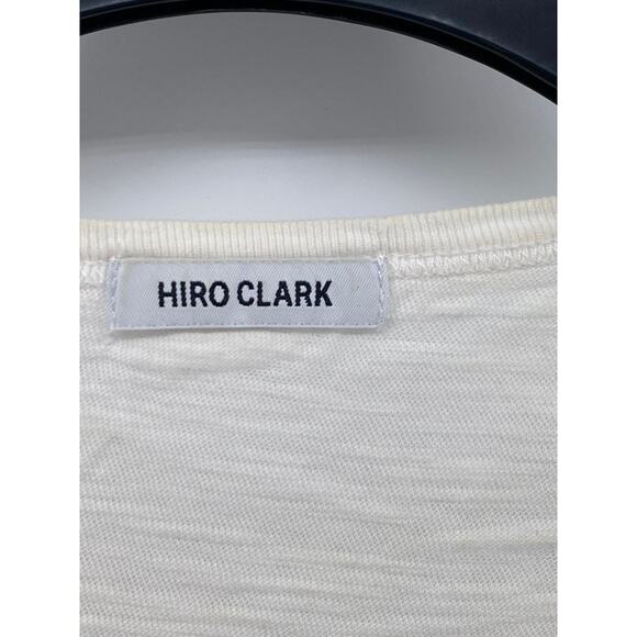 HIRO CLARK Men's White-Black Graphic Crewneck Short Sleeve Casual T-Shirt SZ M - Picture 9 of 12